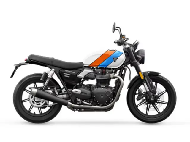 2026 Triumph Speed Twin 900 Pure White/Maui Blue/Tangerine Oran  in Street, Cruisers & Choppers in Oshawa / Durham Region - Image 2