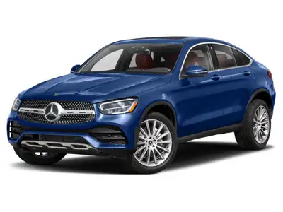 Thornhill Toyota Proudly Presents This Blue 2020 Mercedes-Benz GLC300 4MATIC Coupe and Black Artico...