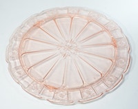 VINTAGE Pink depression glass three-Toed CAKE PLATTER, Jeanette City of Toronto Toronto (GTA) Preview
