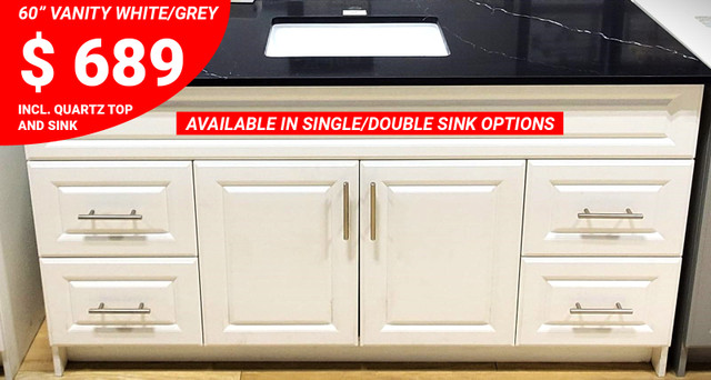 SHAKER BATHROOM VANITIES !! UNBEATABLE PRICES !!FACTORY DIRECT!! in Cabinets & Countertops in Oakville / Halton Region - Image 4
