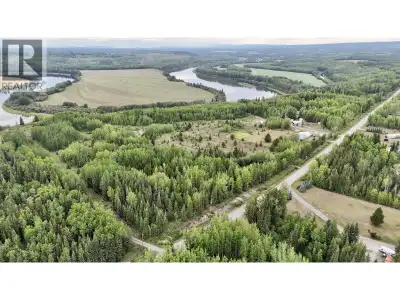 6.6 acre waterfront property along the Nechako River, located just a 15 minute drive from Vanderhoof...