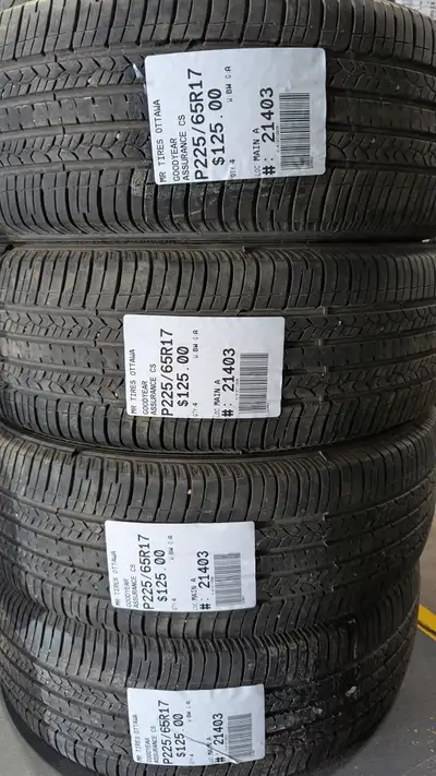SET OF 4X GOODYEAR ASSURANCE CS TAG # 21403 Size: 225/65/17 225/65/17 Excellent condition Pressure t...