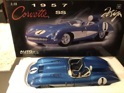 1/18 diecast autoart 1957 corvette ss new in box rare, View more