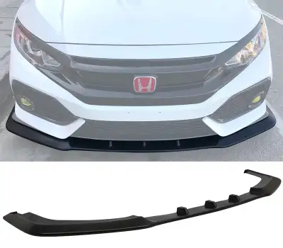 2017 - 2020 Honda Civic Hatchback Sport ONLY GT Style Front Lip (PU) Part#BLF-HC175GT-PU V3 Style Fr...