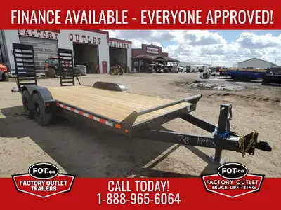 Welcome to Factory Outlet Trailers! New Factory Outlet Trailers 7x18ft Equipment Hauler - (2) 7,000...