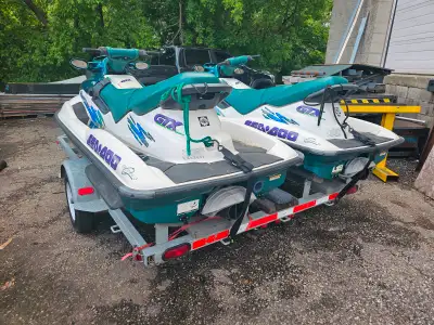 2 x 1997 Seadoo GTX 800cc #1 Runs good, new battery. Rebuilt Starter. New keys and push start button...