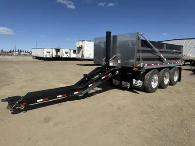 AMVIC licensed business DLR-GP141 2025 Load Line 17' Triaxle Pony Pup Gravel Trailer 8’W x 17’L squa...