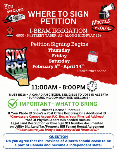 Alberta Independence Referendum Petition Signing, View more