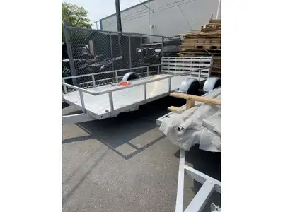 Come visit us at Adventure Motors!! 2025 Marlon Aluminum Utility Trailer 7x14 w/ aluminum storage bo...