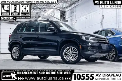 Auto Luana 2016 VOLKSWAGEN Tiguan PRENEZ UN RENDEZ-VOUS / BOOK AN APPOINTMENT (514) 327-5553 146000...