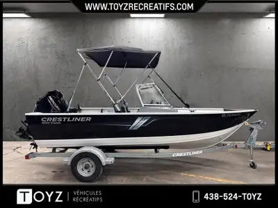 2019 Crestliner VISION 1600 60 HP MERCURY Crestliner VISION 1600 60 HP MERCURY SEULEMENT 87 HEURES 2...