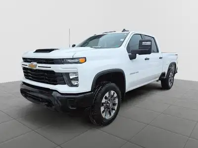 The 2024 Chevrolet Silverado 2500HD Custom with Duramax Diesel 6.6L V8, and custom value package is...
