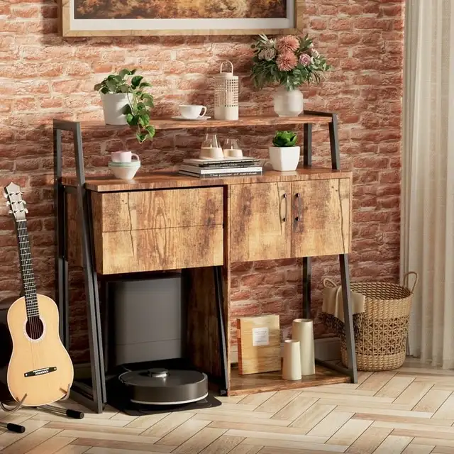 BRAND NEW - Eclife Rustic Wood Buffet Cabinet With Multi-Storage in Other in City of Toronto - Image 6