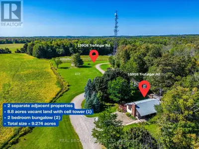Rare & Unmatched Opportunity to Own Two Separate, Adjacent Properties Totalling 9.274 Acres! This in...