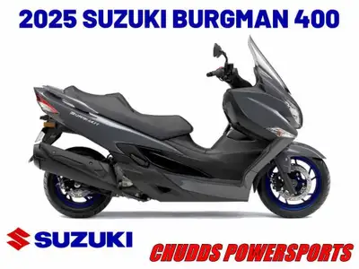 2025 Suzuki BURGMAN 400 ALL-IN PRICE JUST ADD THE TAXES! Get Riding with the SUZUKI WINTER CLEAROUT...
