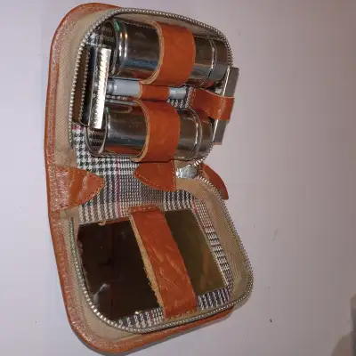 Vintage Travel Shaving Toiletry Set Blades Razor Made in Germany, View more
