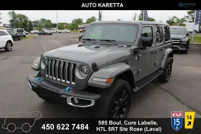 2022 Jeep Wrangler 4xe 2022 JEEP WRANGLER UNLIMITED SAHARA 4XE HYBRIDE RECHARGEABLE, 83.711 KM, JAMA...