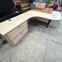 Hawroth training table/ global maple l shape desk