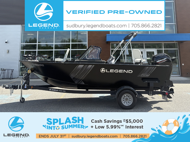 2023 Legend F19 Pro Used Aluminum Fishing Boat in Powerboats & Motorboats in Sudbury - Image 2