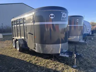 2026 Corn Pro Bumper Pull Stock 6 x 16 x 6'6in. Tall 2 - 5k Axles w/ 15in. Tires Electric Brakes Cen...
