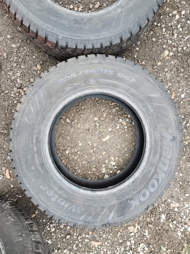 205 70 15 - TIRES - WINTER - PAIR - HANKOOK IPIKE in Tires & Rims in Kitchener / Waterloo - Image 3