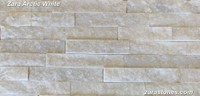 Arctic White Split Face Fireplace Stone Veneers Stacked Stone