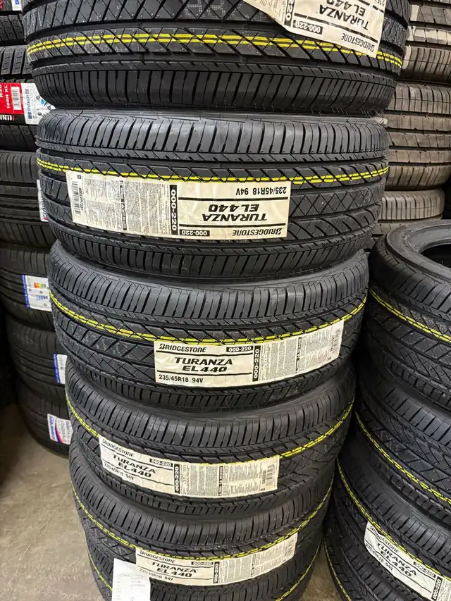235/45R18 BRIDGESTONE TURANZA EL440 ALL SEASON TIRES! FULL SET in Tires & Rims in Markham / York Region - Image 2