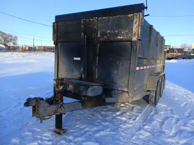$50 a day Dump Trailer Rentals 7x12 Bumperpull Dump Trailer 4 Ft Wall Sides Required - 2 5/16 Ball/h...