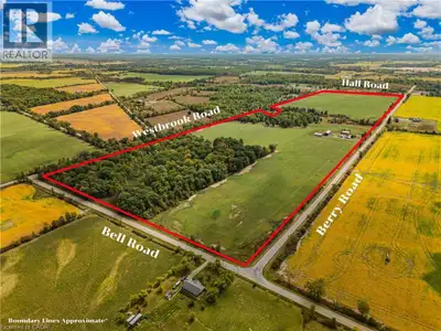 Rare opportunity! Welcome to this 112.5 acre property located just 10 minutes from Binbrook and 20 m...