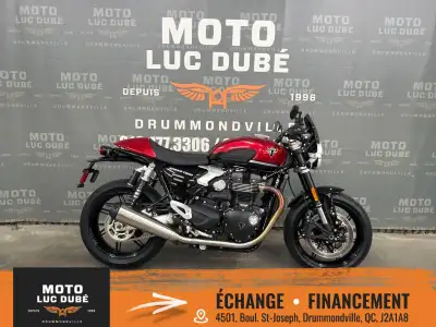 2025 Triumph Speed Twin 1200 ABS Triumph Speed Twin 1200 ABS 2025 SEULEMENT 1 083 KM FREINS ABS CRUI...