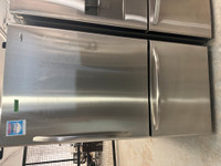 7767-Réfrigérateur frigo 32"AMANA Inox bottom freezer fridge