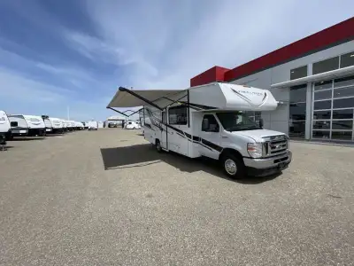 Coachmen Freelander Class C gas Motorhome 26DS highlights: Dual Slides Queen Bed J-lounge Dinette Tw...