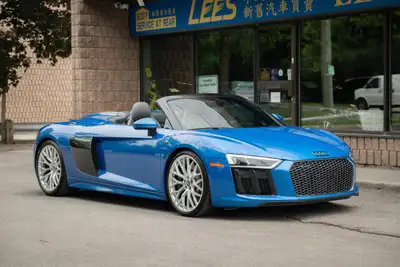 2017 Audi R8 Spyder V10 2017 Audi R8 Spyder convertible with 62,000 kilometers from new. Four brand...