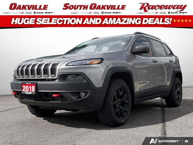 2018 Jeep Cherokee Trailhawk | LEATHER PLUS | PANO SUNROOF | NAV in Cars & Trucks in Oakville / Halton Region