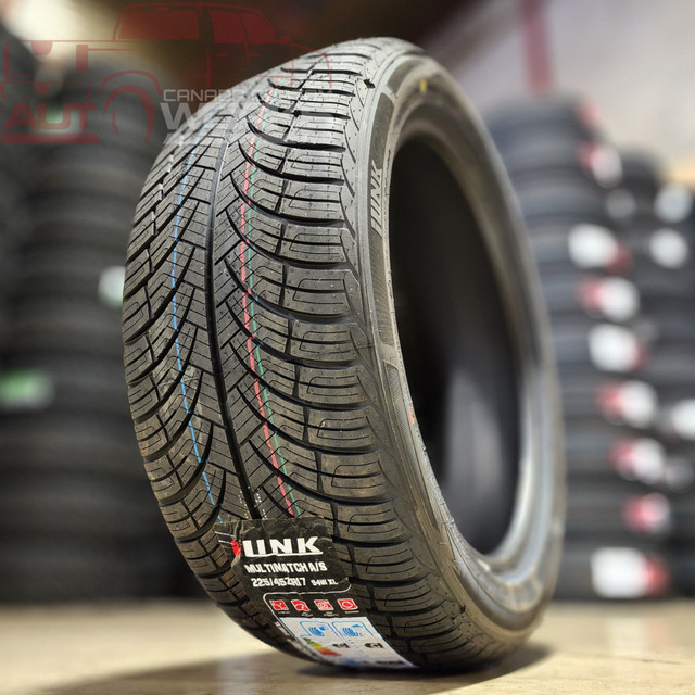 BRAND NEW! 225/45ZR17 ALL-WEATHER Tires - ONLY $102.30 each! in Tires & Rims in Kelowna