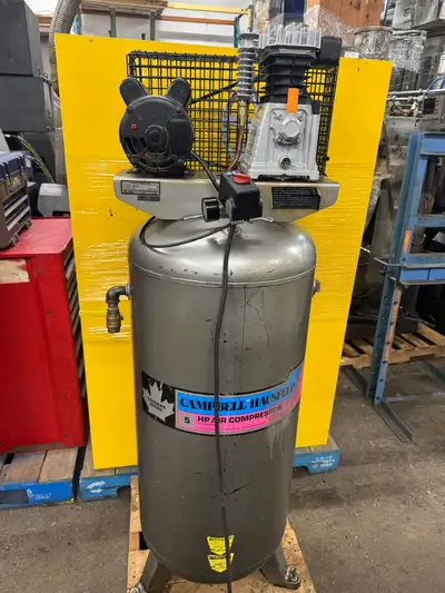Campbell Hausfeld 5HP Air Compressor – 60 Gallon Tank Heavy-duty air compressor in very good working...
