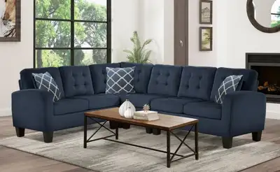  GRAND SECTIONNEL REVERSIBLE BLUE NAVY , View more