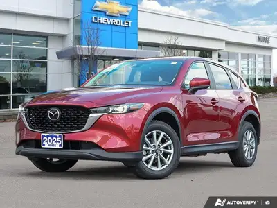 Experience the sleek style and confident handling of this 2025 Mazda CX-5 GS, boasting a stunning So...