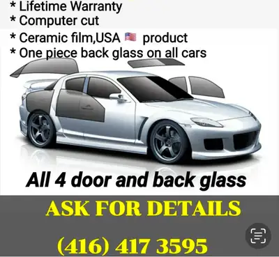 MAY SPECIAL / SPECIAL professional window tinting service Affordable price Lifetime warranty / compu...