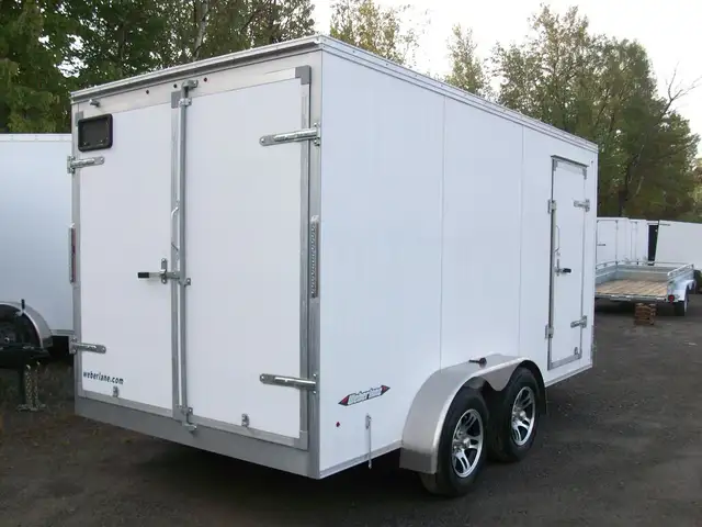2025 Weberlane ALUMINIUM 7' X 14' V-NOSE 2 ESSIEUX GLISSIERE CON in Cargo & Utility Trailers in Laval / North Shore - Image 7
