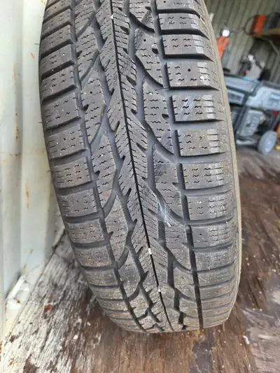 Used set of 4 winter force U2 tires Plus rims Gently used on a 2021 Malibu LT