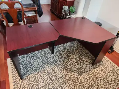 CEO Office desk 2sets, High quality hardwood Excellent condition, View more