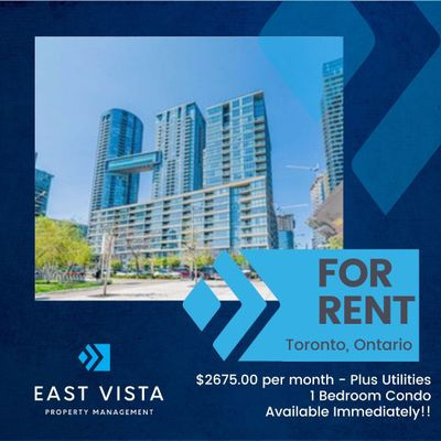 SPECTACULAR 1-BDRM CORNER-UNIT CONDO FOR RENT IN TORONTO in Long Term Rentals in City of Toronto