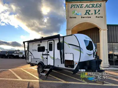 Forest River Flagstaff E-Pro travel trailer E20FBS highlights: Rear Bathroom Solar Panel System Off...