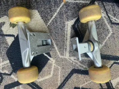 Used Skateboard Truck and Wheels Set, View more