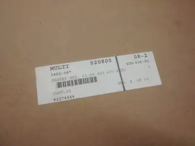 3402-987 - GASKET SET, 03-04 400 ATV AUTO ------ kit is open but we believe all parts are in it, all...