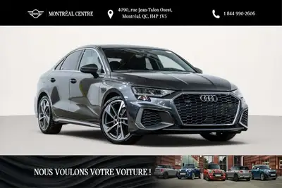 Découvrez cette superbe Audi A3 Berline Progressiv 40 TFSI 2022 d'occasion, affichant un bas kilomét...