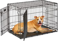 Dog cat pet cage dog crates  divider 2 doors and tray New $ 40
