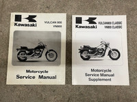 Sm186 Kawi Vulcan 800 Classic VN800 Service Manual/ Supplement