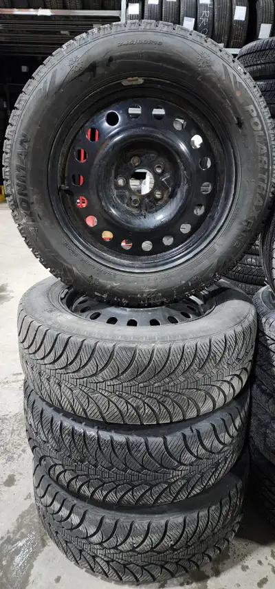 Tires Goodyear Ultragrip 245/60/18 105S 10/32 DOT18 Rims Steel Rims with TPMS sensors Size: 18x7 Bol...
